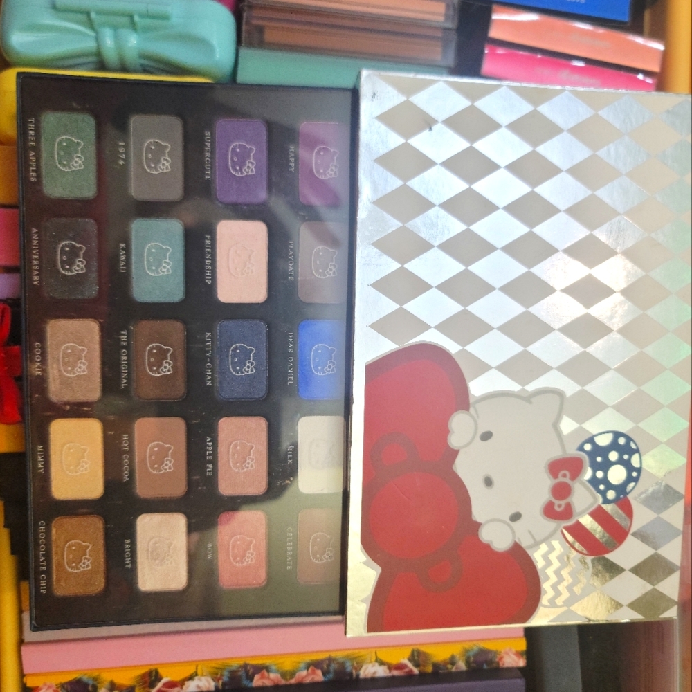RARE & HTF! HELLO KITTY 40th Anniversary Pop Up Party Palette 100% Authentic